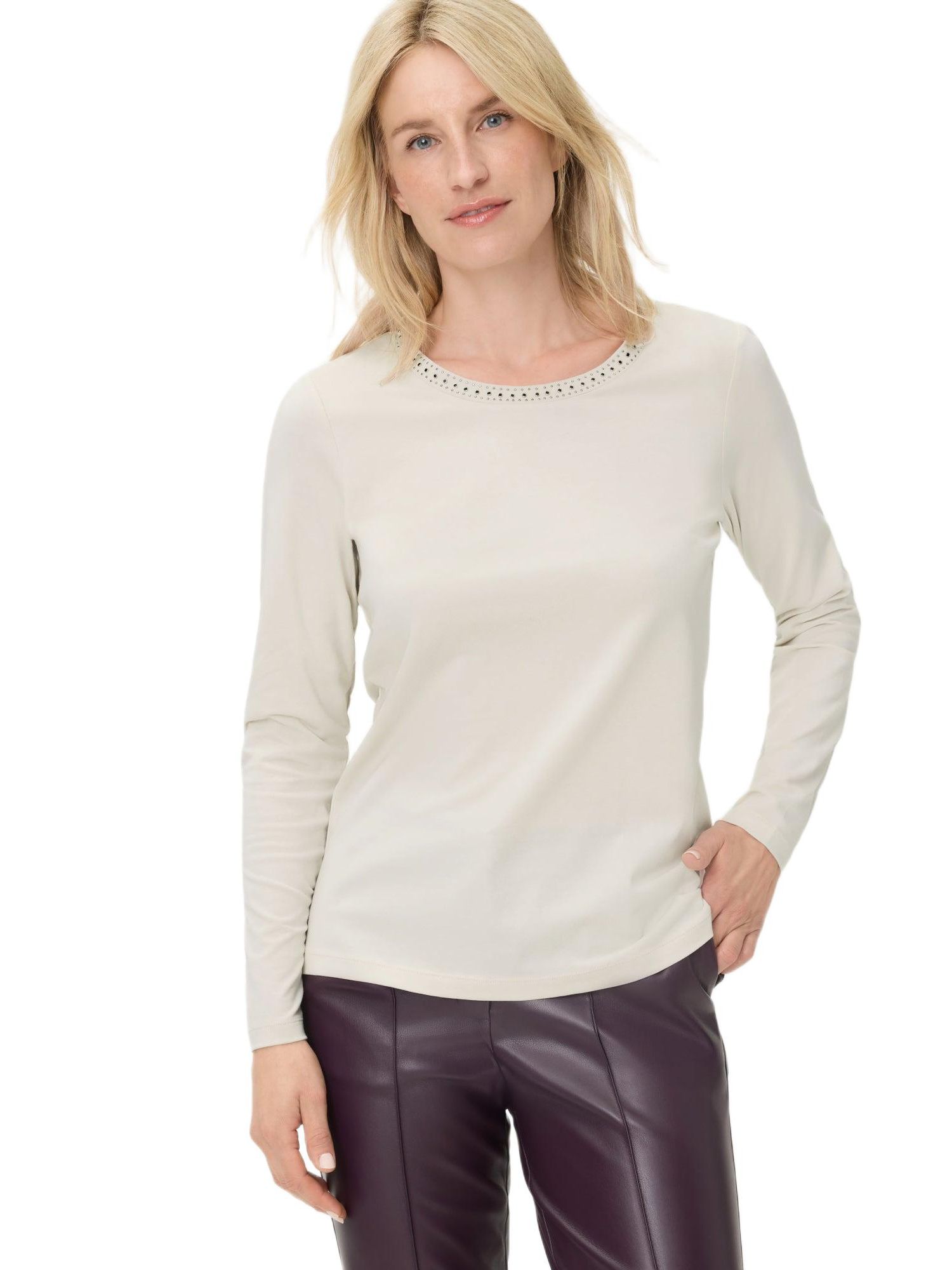 Women's Rhinestone Trim T-Shirt