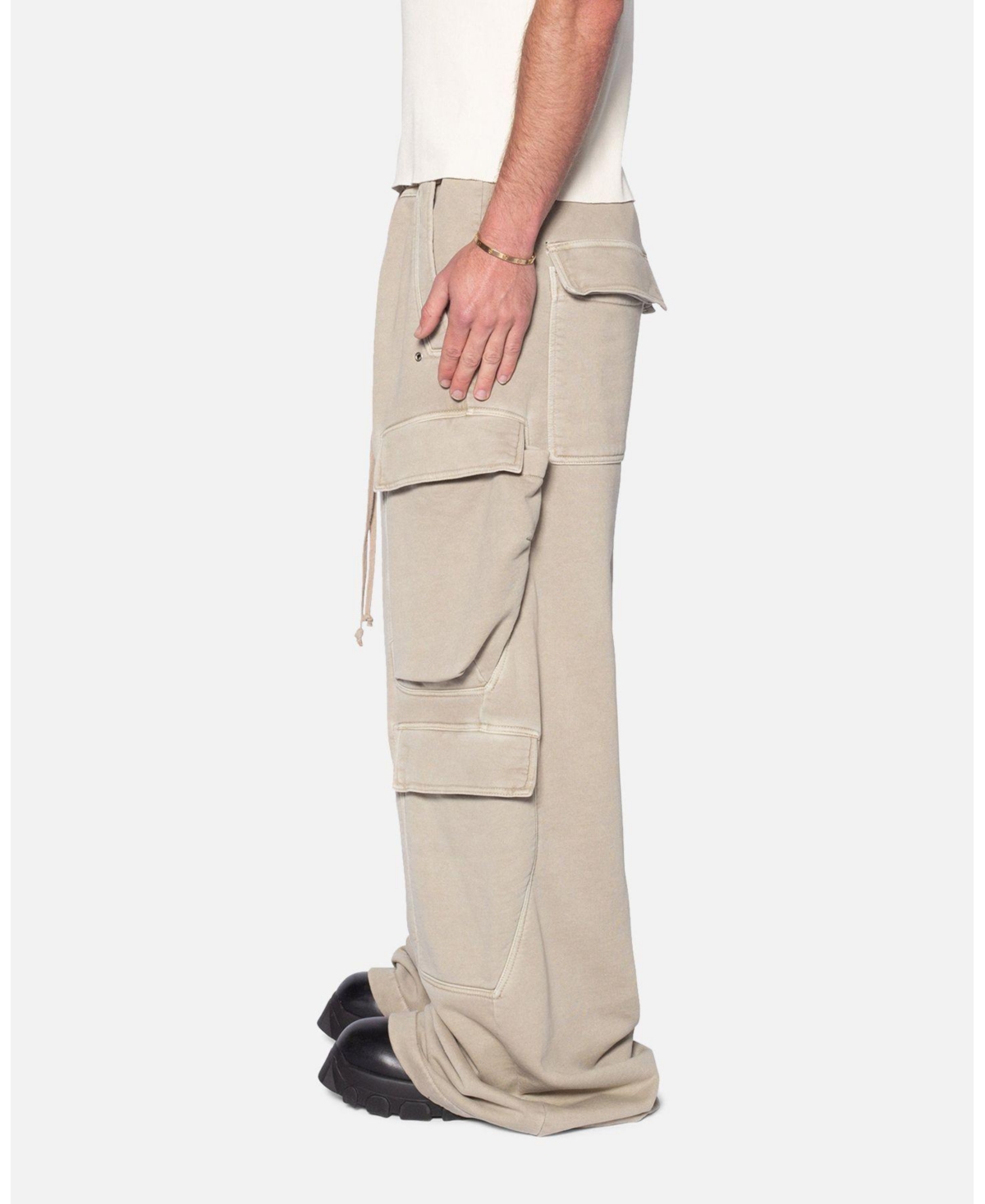 mnml Men's Rave Double Cargo Sweatpants Washed Earth