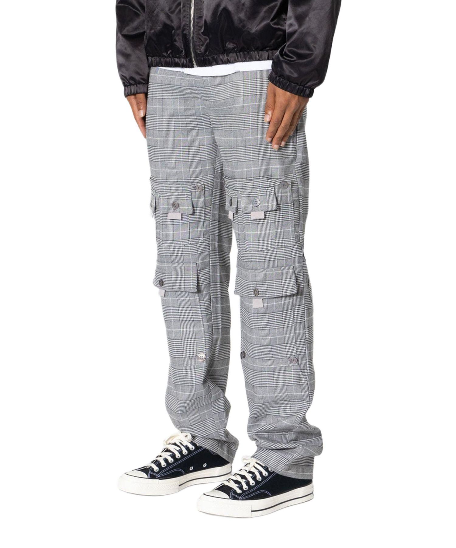 Men's Plaid All Over Pocket Pants