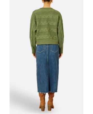 Women's Cable Knit Relaxed Fit Jumper