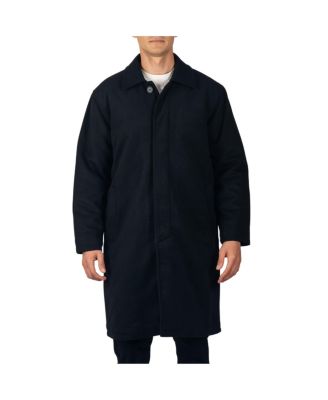 Men's Zach Men s Wool Blend Overcoat – Knee-Length Trench Coat, Runs Large for Layering Over Suits or Sweaters