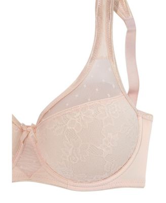 Women's Lace Overlay T-Shirt Bra