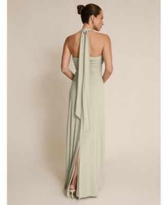 Women's Halter Neck Stretch Bridesmaid Dress