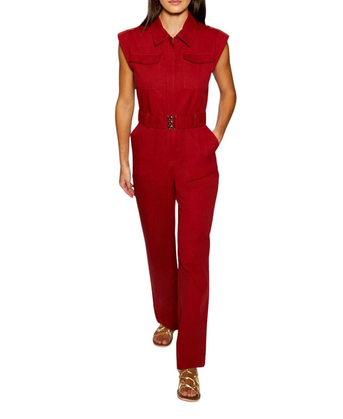 Warehouse Women's Runway Utility Jumpsuit