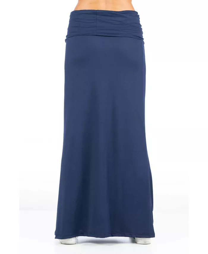Petite Comfortable Fold Over Maxi Skirt - thumbnail 3