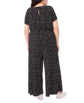 Short Sleeve with Back Keyhole and Pull on Wide Leg Pant