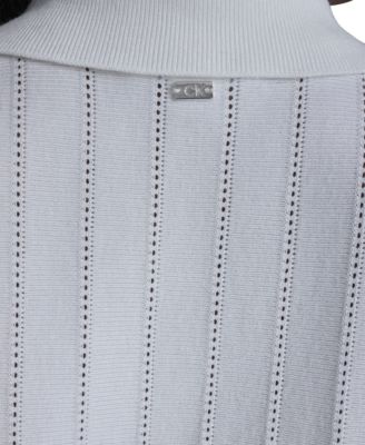 Women's Sleeveless Collared Sweater