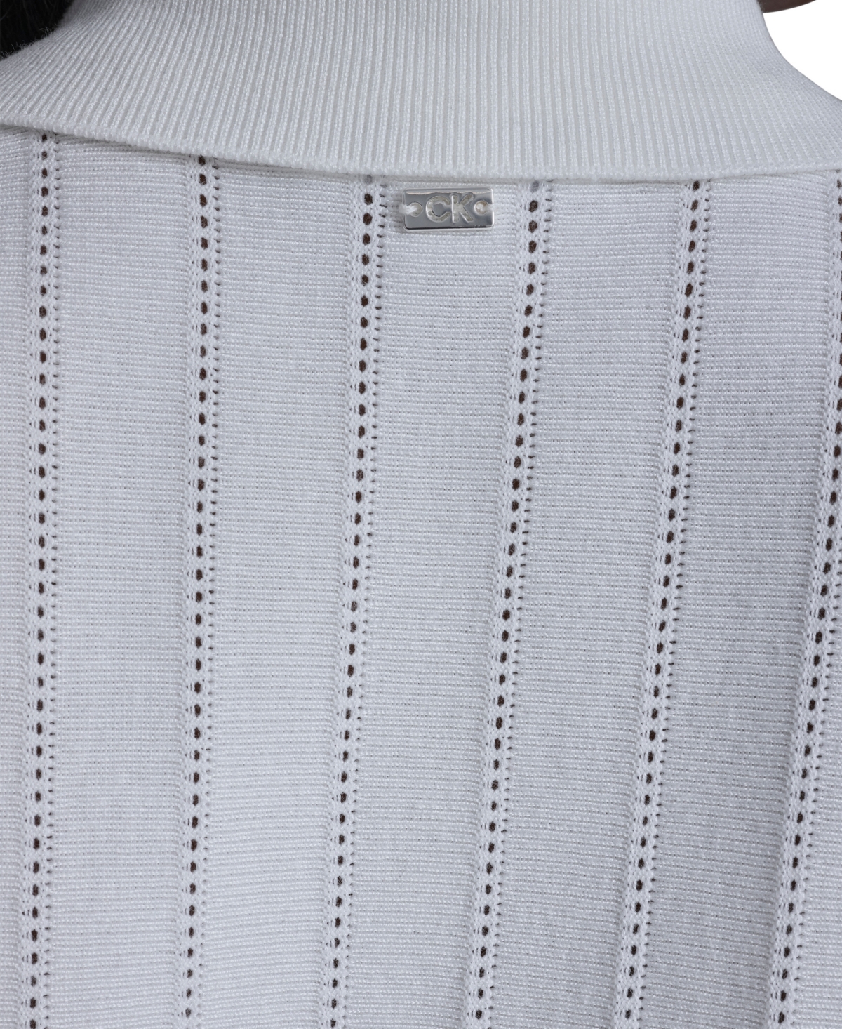 Calvin Klein Women's Sleeveless Collared Sweater