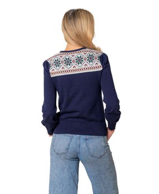 Women's Organic Fair Isle Puff Sleeve Sweater