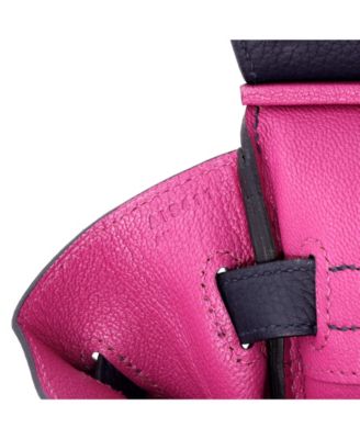 Birkin 30 Handbag Verso Togo with Palladium Hardware