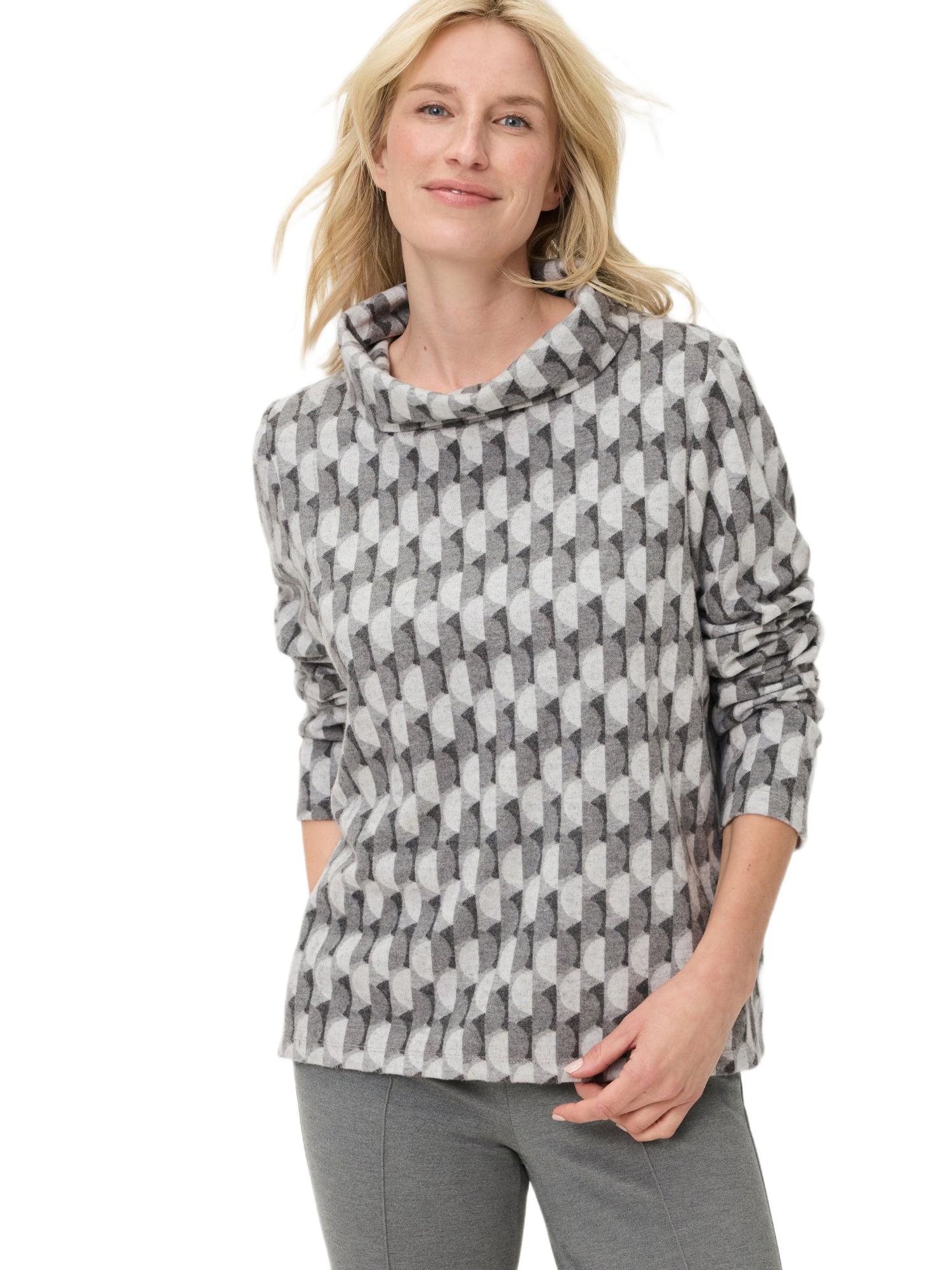 Women's Geo Jersey Top