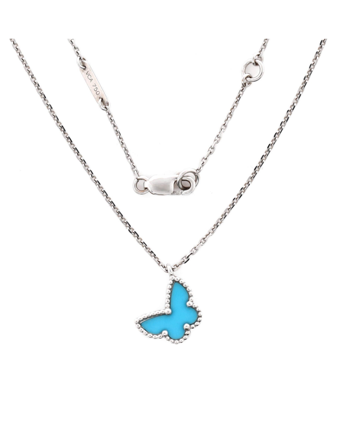 Pre-Owned Van Cleef & Arpels Sweet Alhambra Butterfly Pendant Necklace