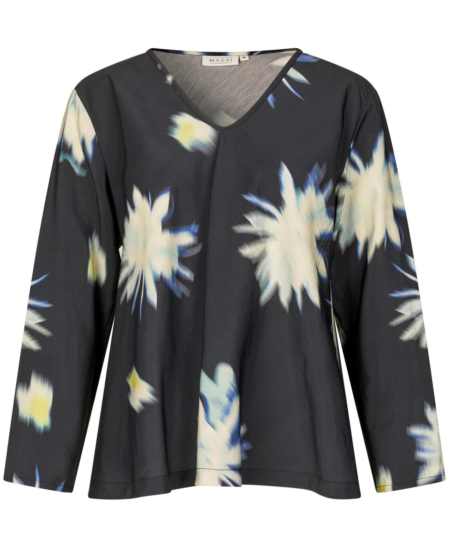 Женская блузка Masai Copenhagen Kala Long Sleeve V-Neck, цвет: Приглушённый лаймовый — фото 5