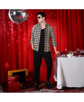 Men's Buff Beige Buffalo Relaxed Shirt