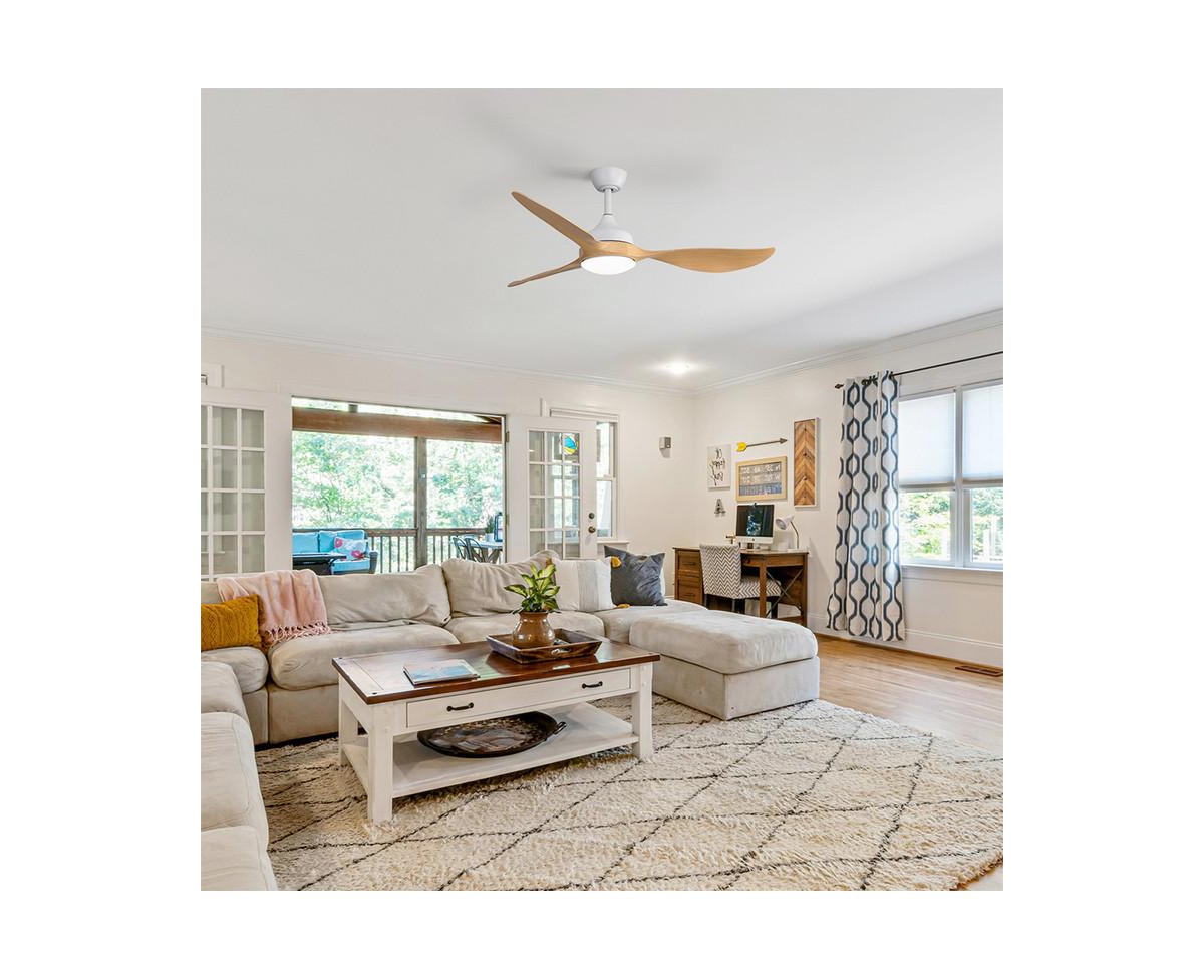 Sofucor 56-inch Modern 3-Blade Ceiling Fans with Led Pendant Lamp and Remote Control