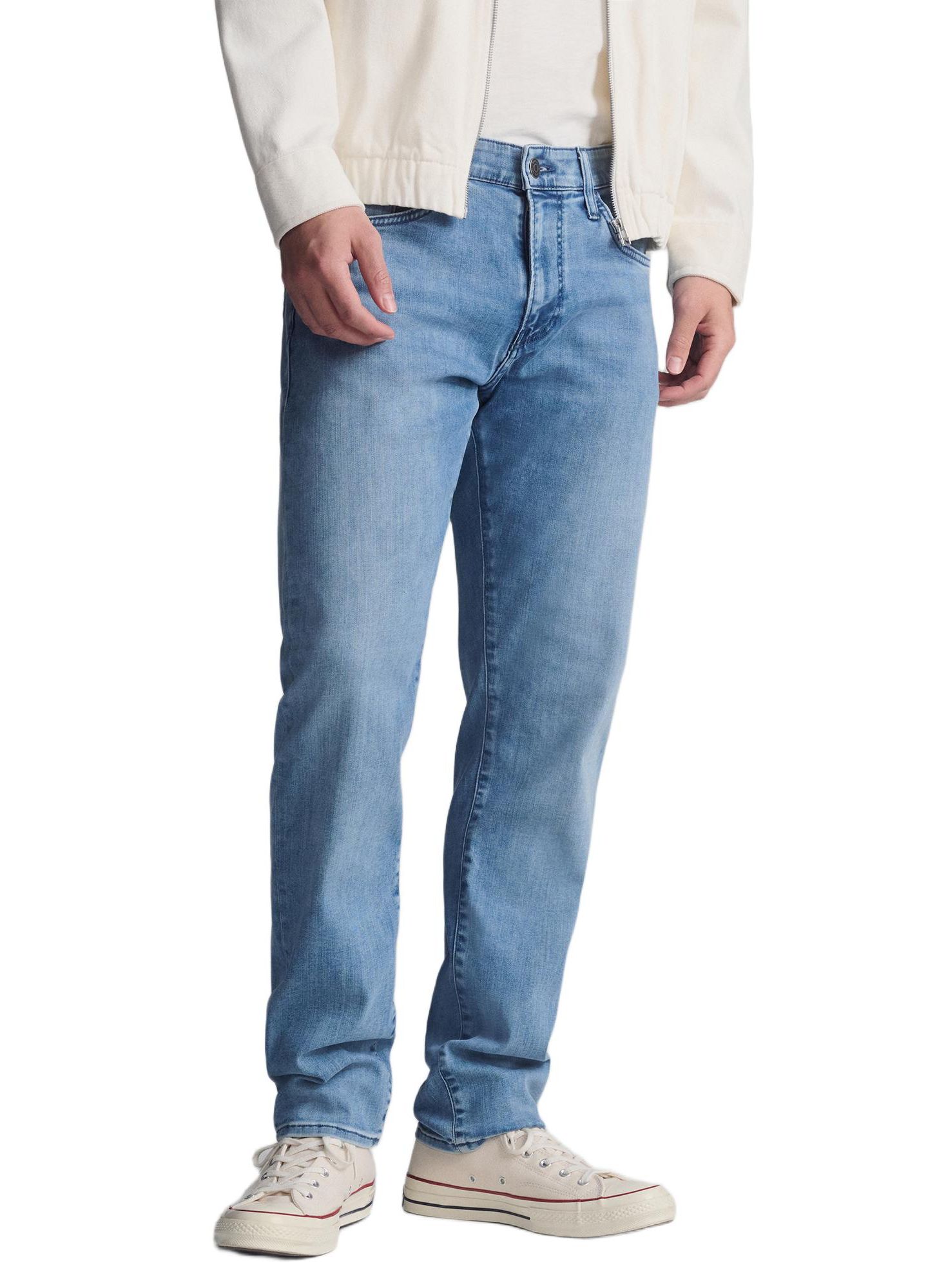 Мужские джинсы Mavi Jeans Mavi Jake Slim Leg In Light Tonal Brushed Supermove, цвет: Светлый синий — фото 2
