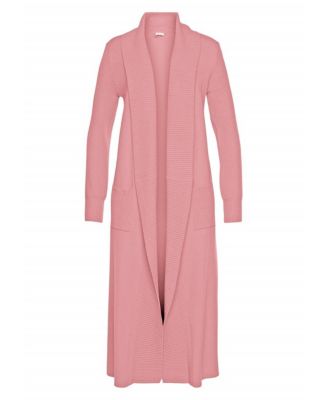 Women's Long Length Knit Cardigan With Pockets