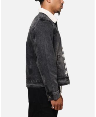 Men's Gothic Distressed Denim Jacket