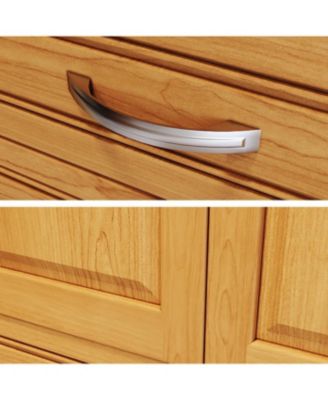 Solid Wood 3 Drawers and Solid Wood Doors Walk-In Closet Organizer