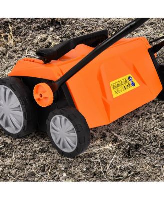 15 Inch 13 Amp Electric Scarifier with Collection Bag and Removable Blades