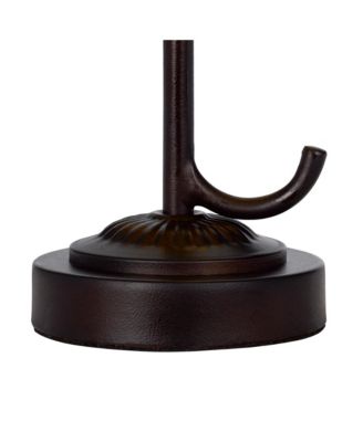 Painted Avian Pair Tiffany Style Shade Elegant and Colorful Lighting Accent Lamp