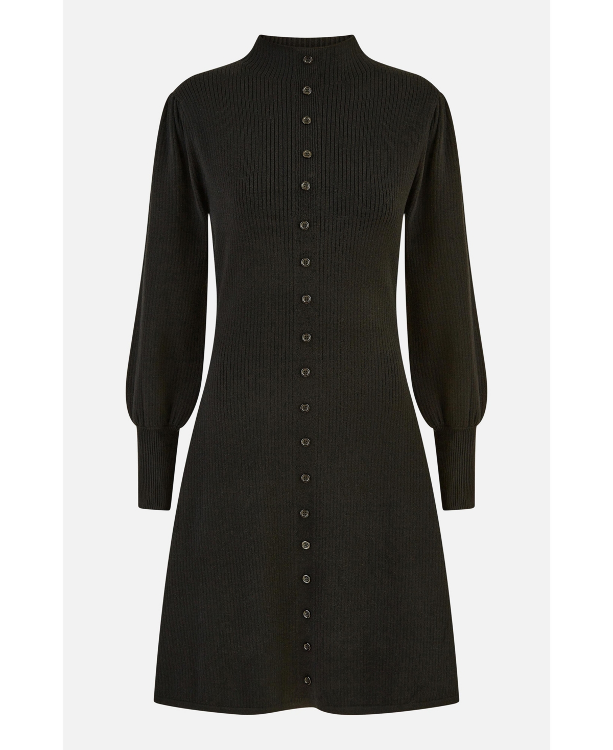 Yumi Women's Knitted Button Up Midi Dress