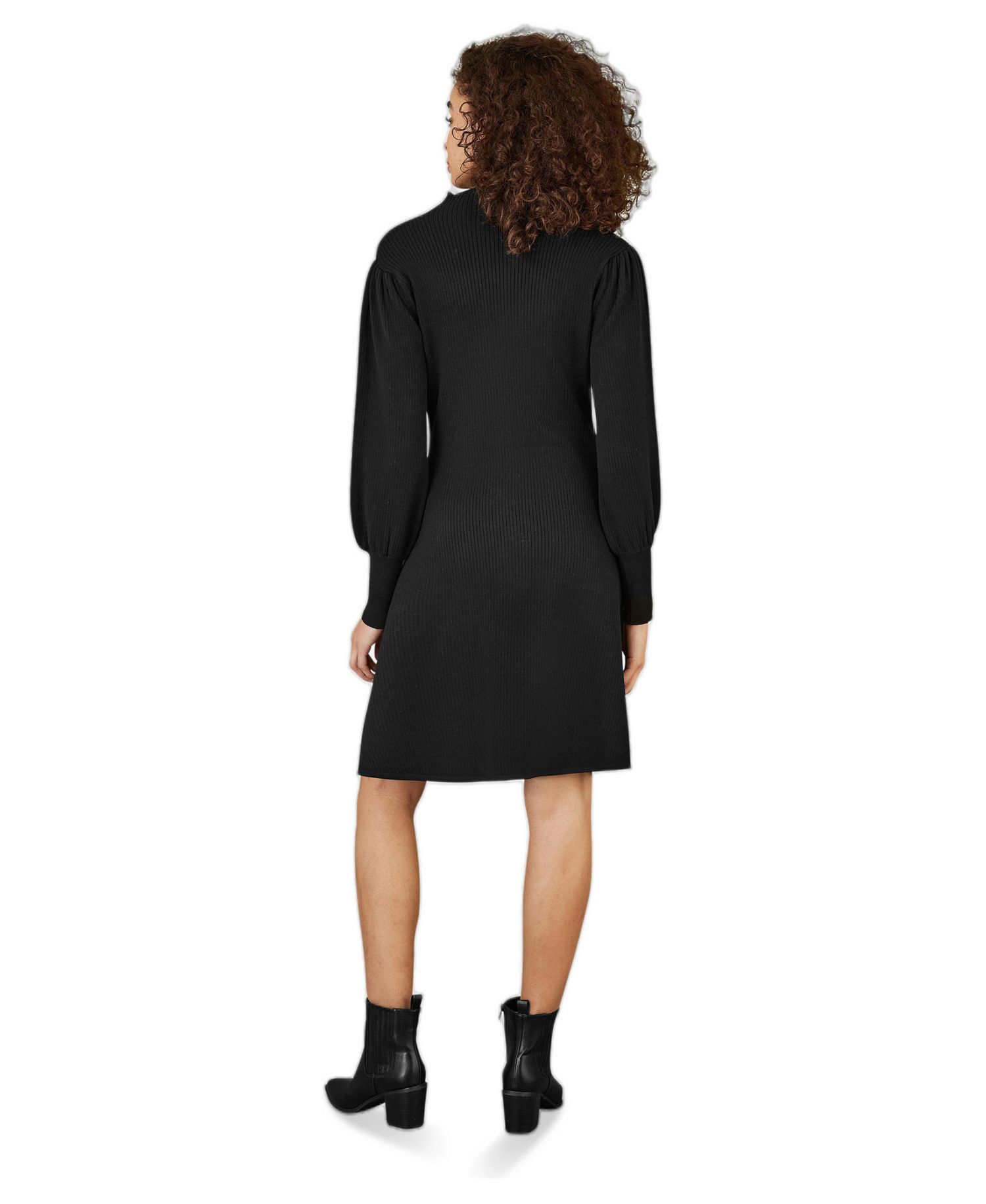 Women's Knitted Button Up Midi Dress