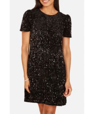 Women's Sequin Tunic Mini Dress