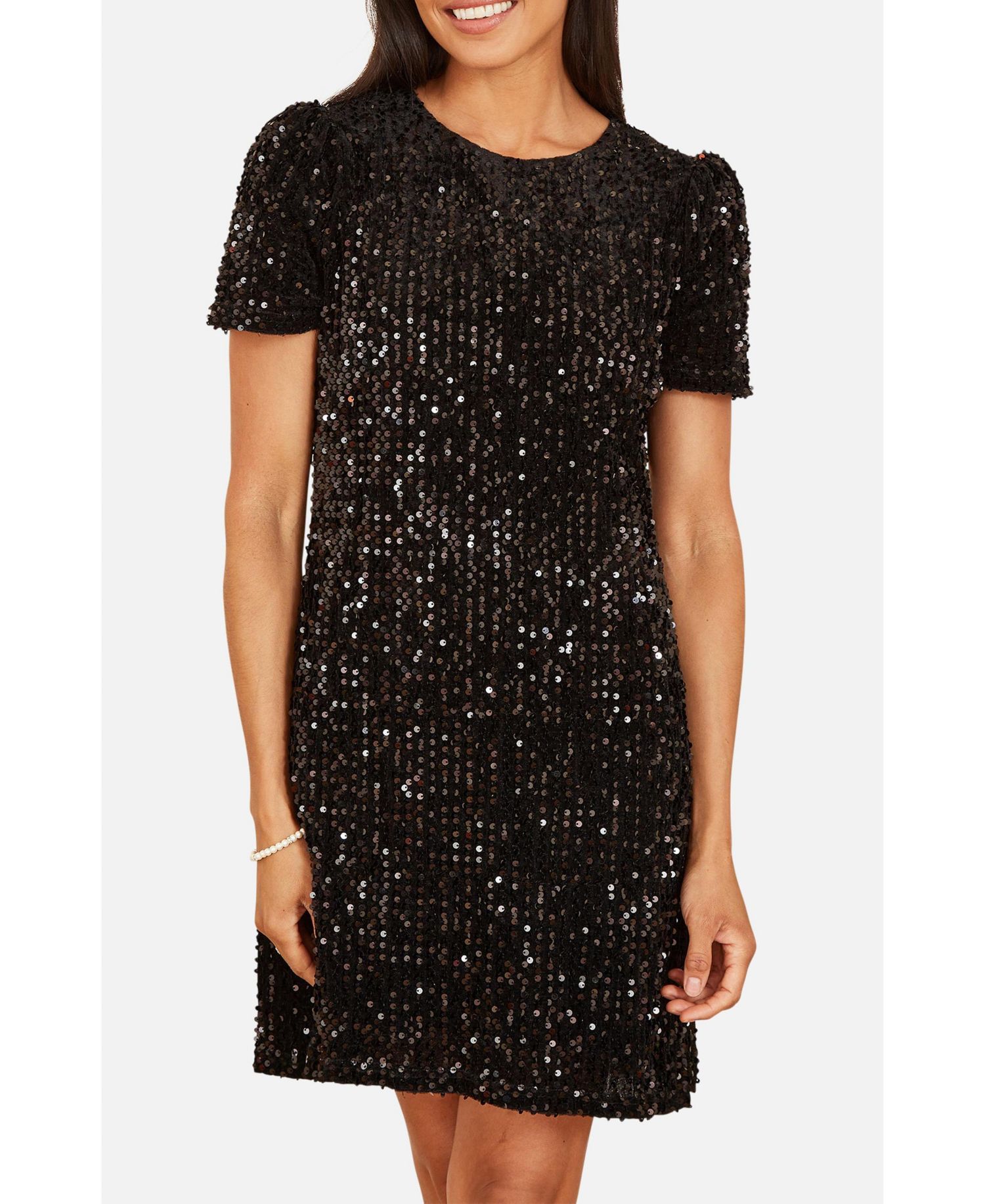 Women's Sequin Tunic Mini Dress