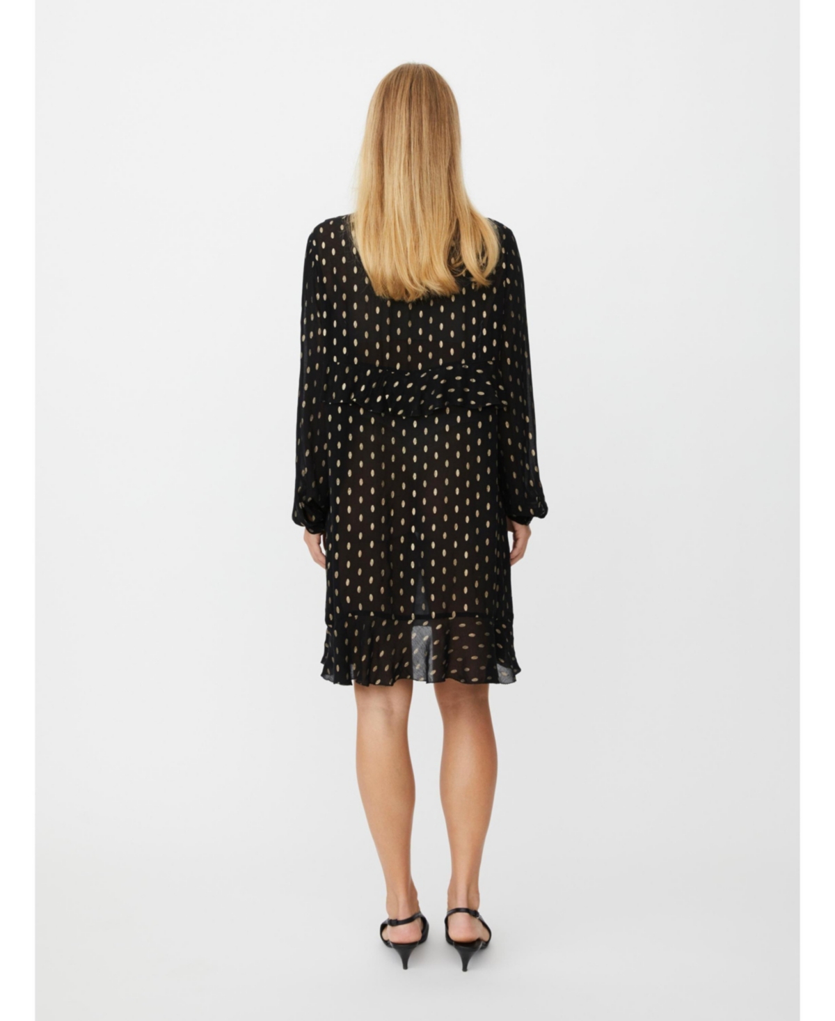 Masai Copenhagen Women's Long Sleeve V-Neck A-Line Dress