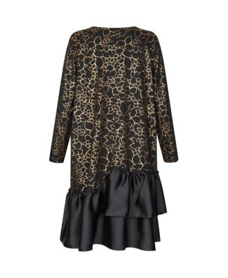 Women's MaNylindra Metallic Floral Print Dress