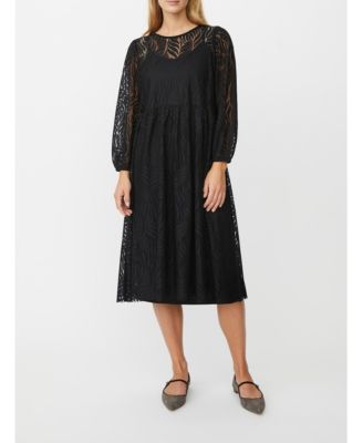 Women's Naylora Long Sleeve A-Line Midi Dress