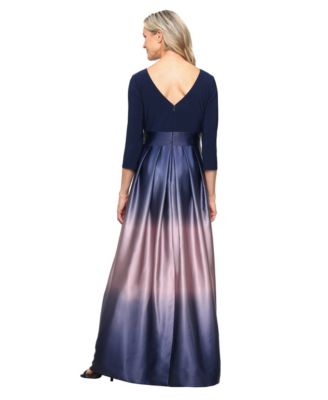 Women's 3/4-Sleeve Ombr&eacute; Gown