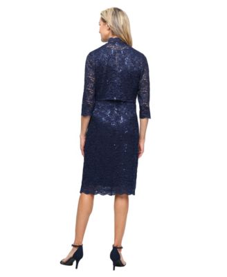 Women's V-Neck Sheath Jacket Dress