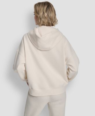 Women's Metallic Bubble Logo Drop Shoulder Pull-On Hoodie