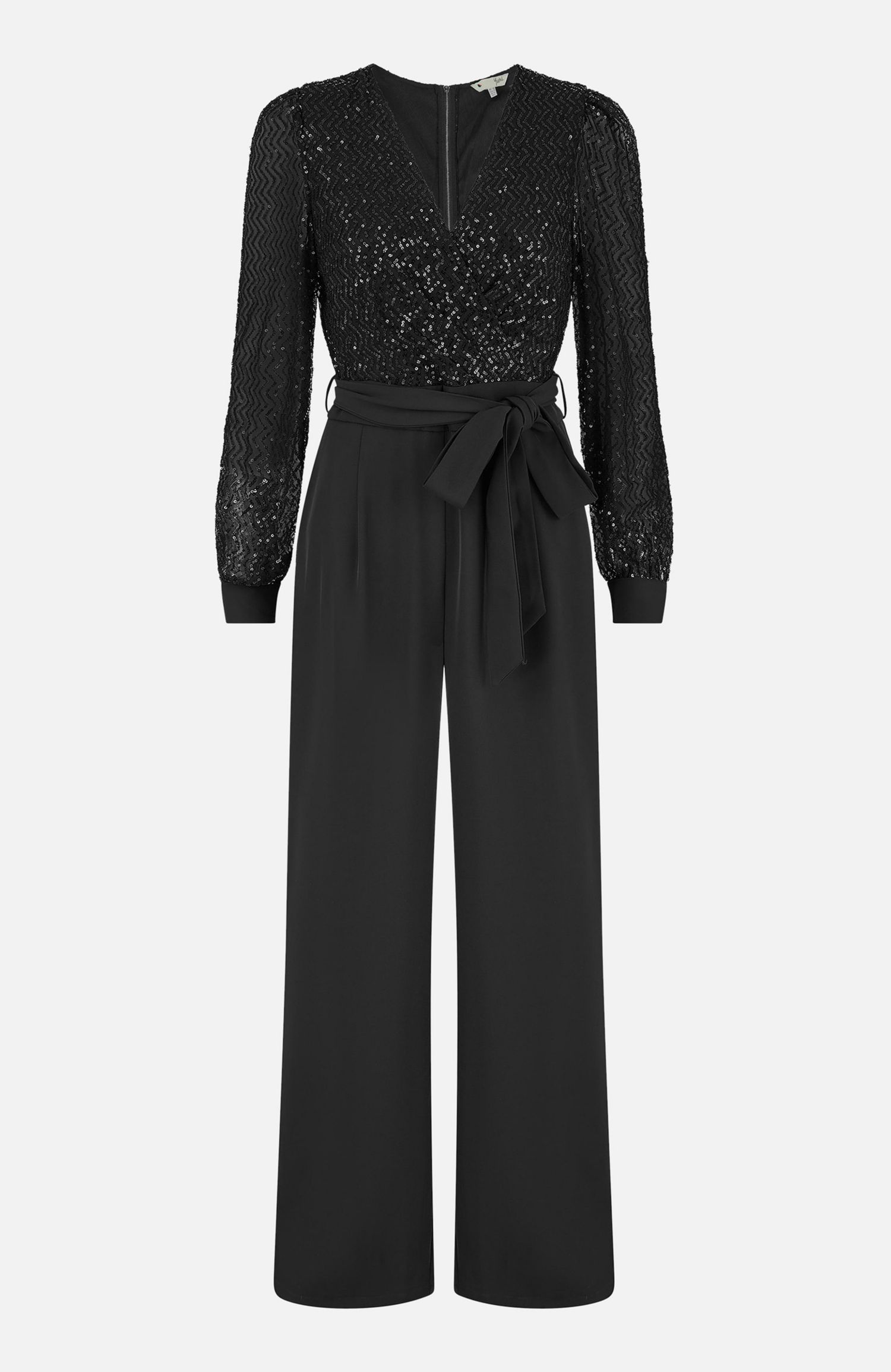 Women's Sequin Wrap Over Jumpsuit