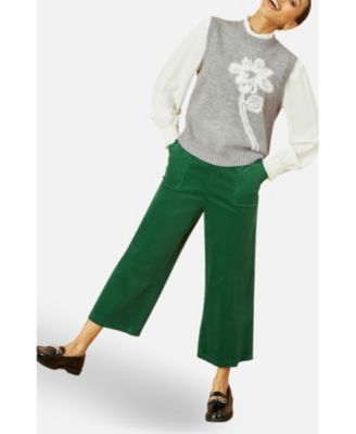 Women's Knitted Flower Sleeveless Sweater Vest