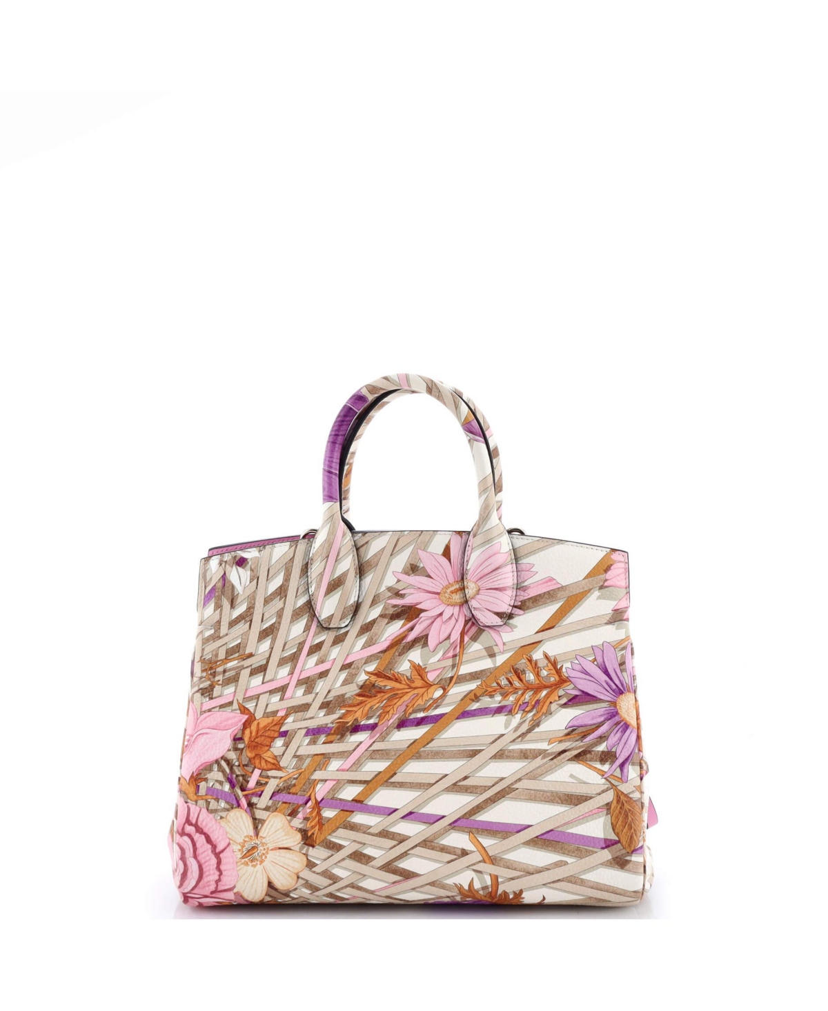 Pre-Owned Salvatore Ferragamo Small Studio Satchel Printed Leather