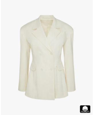 Women's Double Breasted Cinched Waist Blazer