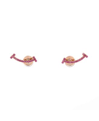 T Smile Stud Earrings