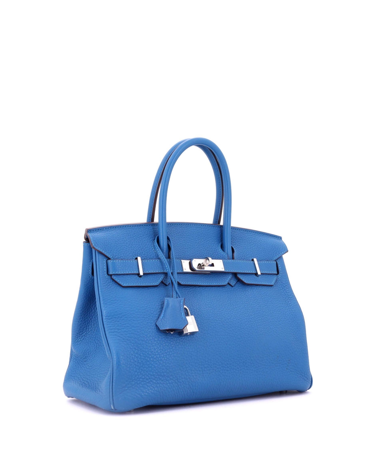 Pre-Owned Hermes Birkin Handbag Clemence with Palladium Hardware