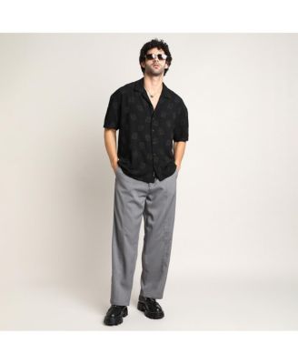 Men's Onyx Black Indie-Cuban Oversized Shirt