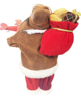 12" Pilot Santa Claus Figurine