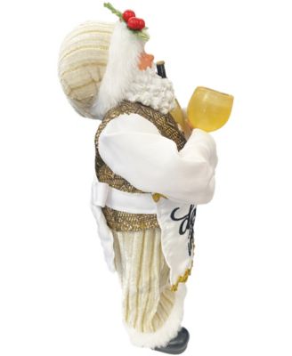 12" When in Doubt Add More Wine Santa Claus Figurine