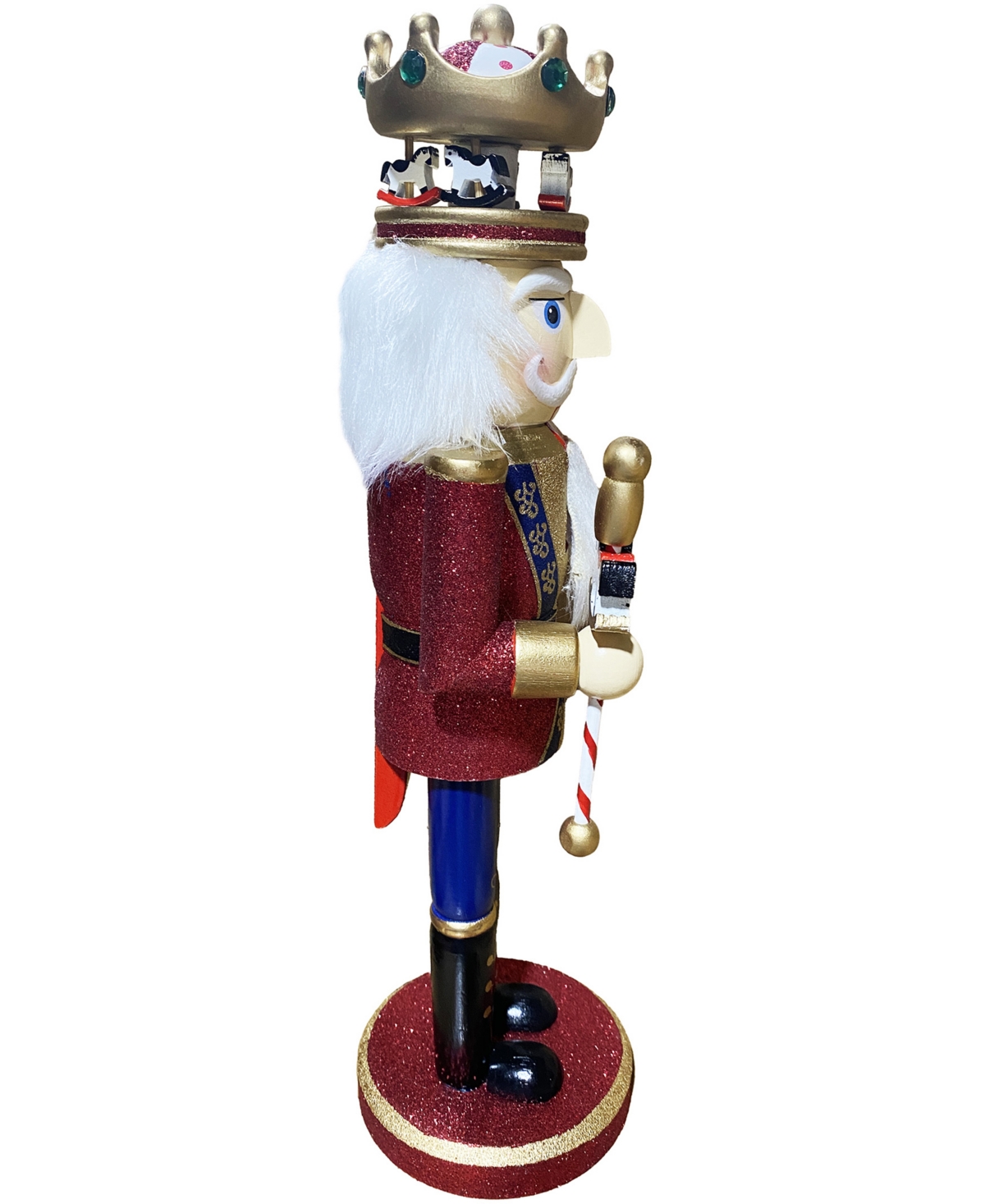 Santa's Workshop 14" Merry-go-round Nutcracker In Red