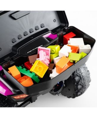 6V Kids Ride On ATV with Music, Spray, and Storage