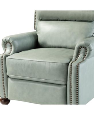 Franco Traditional Genuine Leather Manual Recliner