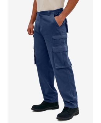 Big & Tall by KingSize Ranger Side-Elastic Stacked Cargo Pocket Pants