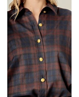 Women's Check Shacket
