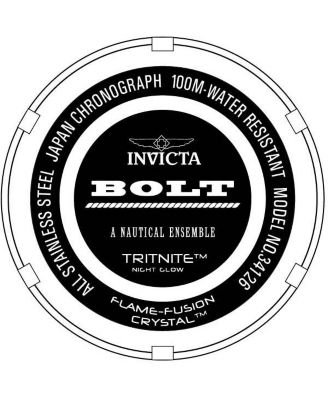 Men's 34126 Bolt Quartz Chronograph Silver Dial Watch